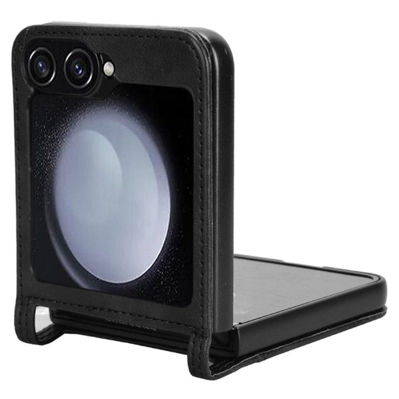 Case Samsung Galaxy Z Flip 7 Fe Puhelinkuoret Retrotyylinen Nahkatyylinen Korttikotelo