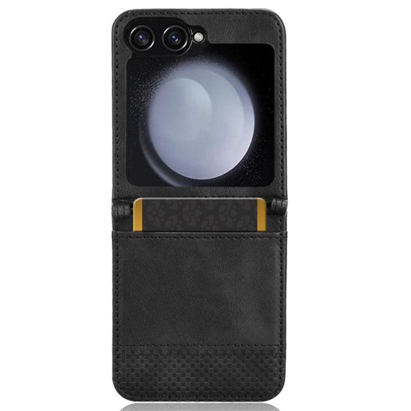 Case Samsung Galaxy Z Flip 7 Fe Puhelinkuoret Retrotyylinen Nahkatyylinen Korttikotelo
