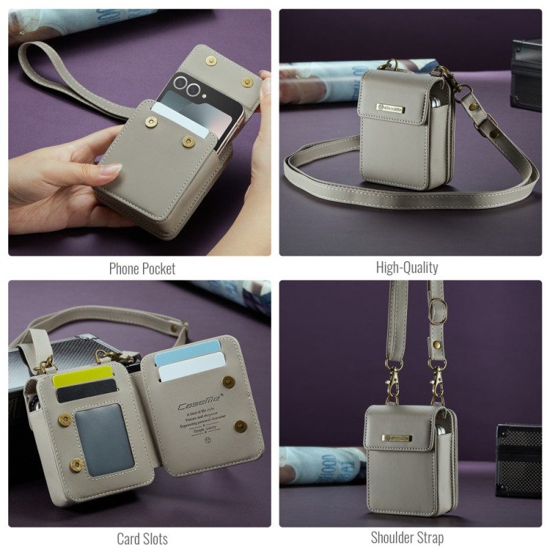 Kotelot Samsung Galaxy Z Flip 7 Fe Rfid-lompakko Olkahihnalla