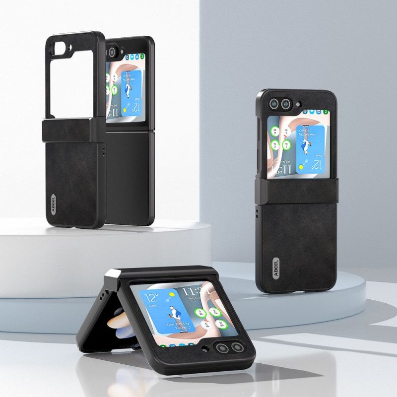 Kuori Samsung Galaxy Z Flip 7 Fe Abeel Vintage-nahkatyylinen Suojakuori