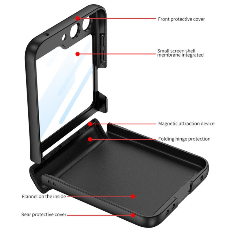 Kuori Samsung Galaxy Z Flip 7 Fe Gkk-magneettinen Sarana Ja Pieni Näytönsuoja