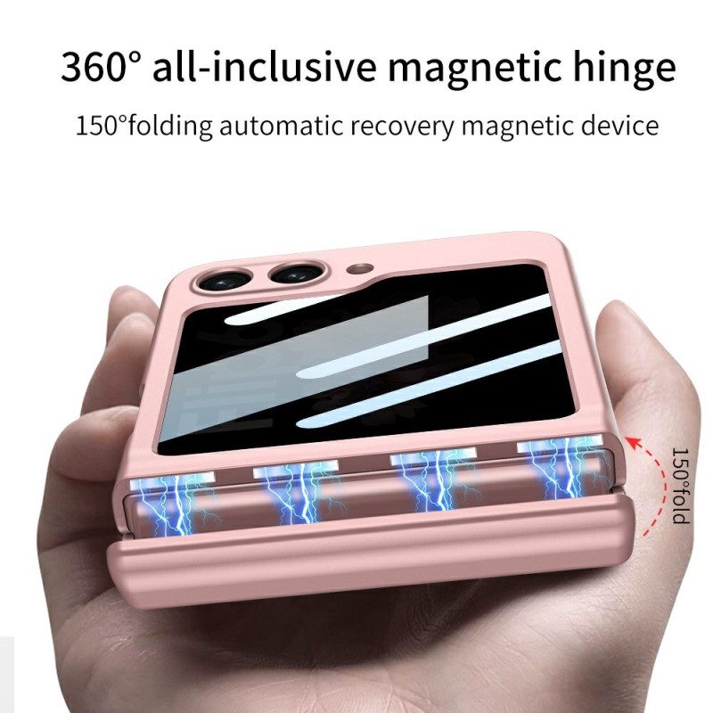 Kuori Samsung Galaxy Z Flip 7 Fe Gkk:n Vakoiluohjelmia Estävä Näytönsuoja