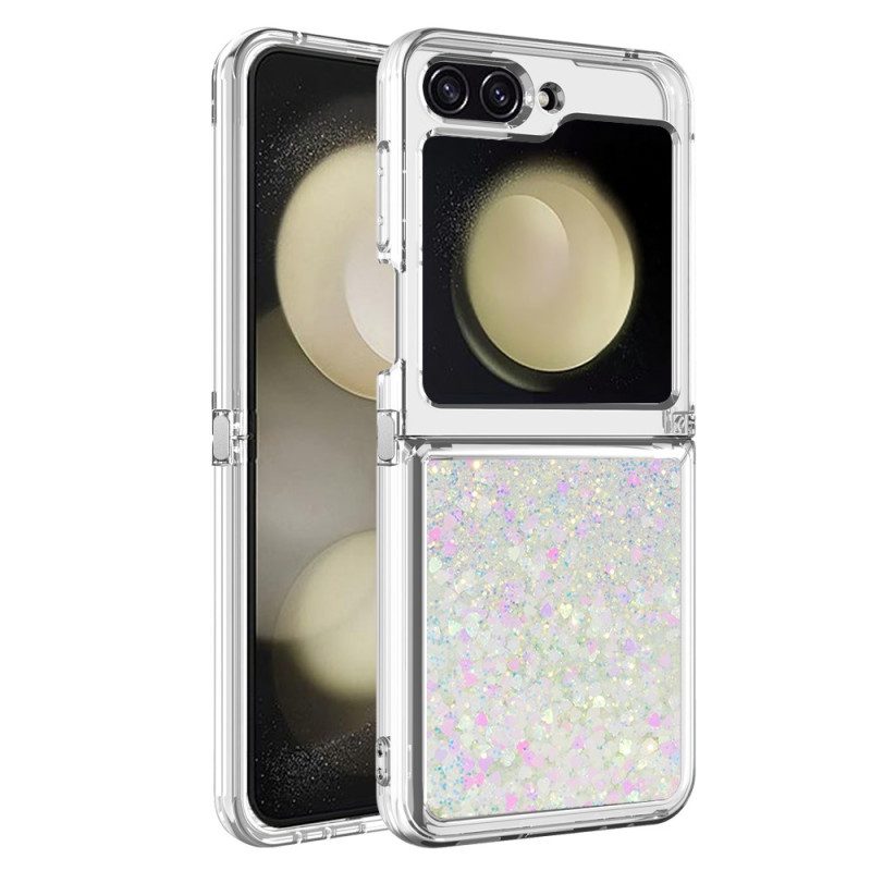 Kuori Samsung Galaxy Z Flip 7 Fe Glitter Suojakuori