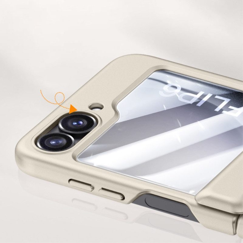 Kuori Samsung Galaxy Z Flip 7 Fe Karkaistusta Lasista Valmistettu Saranasuoja Ja Näytönsuoja