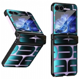 Kuori Samsung Galaxy Z Flip 7 Fe Kirjaimet Karkaistulla Lasikalvolla