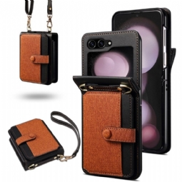 Kuori Samsung Galaxy Z Flip 7 Fe Korttiteline Ja Kaulanauha