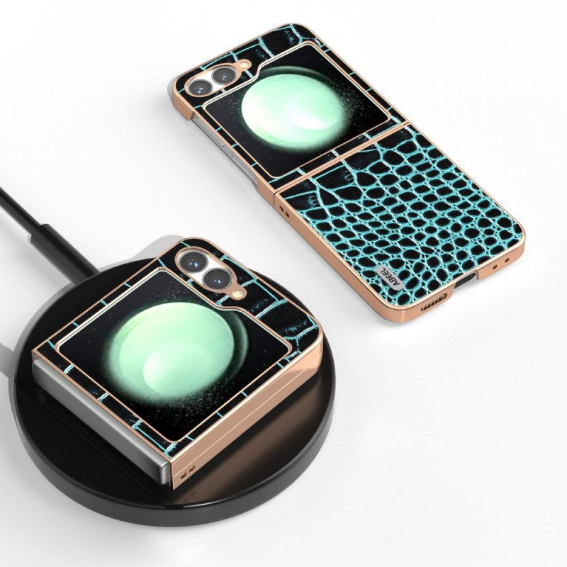 Kuori Samsung Galaxy Z Flip 7 Fe Krokotiilikuvioinen Suojakuori