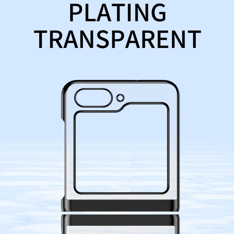 Kuori Samsung Galaxy Z Flip 7 Fe Läpinäkyvä Muotoilu Ja Metallinhohtoinen Efekti