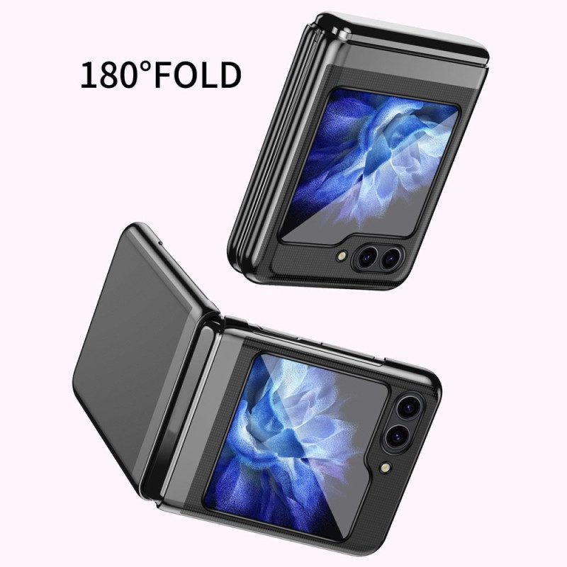 Kuori Samsung Galaxy Z Flip 7 Fe Läpinäkyvä Muotoilu Ja Metallinhohtoinen Efekti