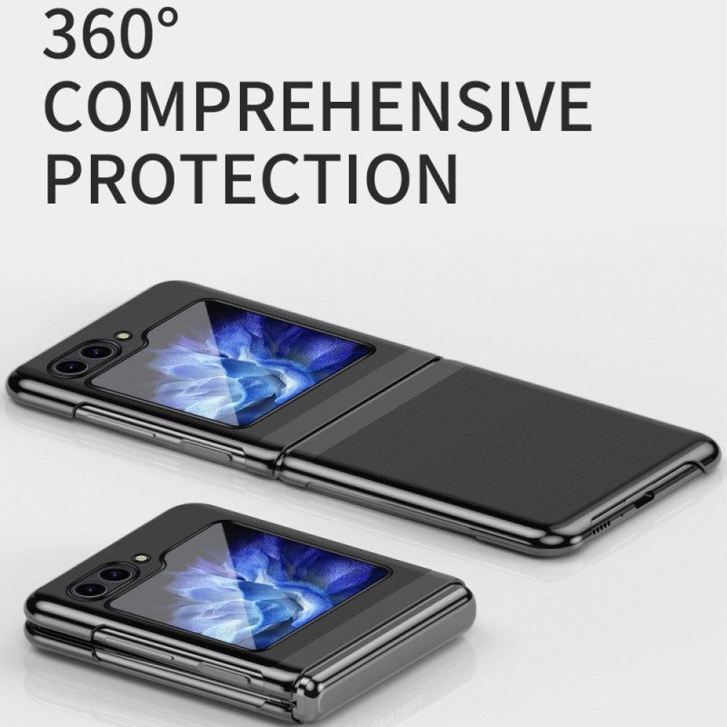 Kuori Samsung Galaxy Z Flip 7 Fe Läpinäkyvä Muotoilu Ja Metallinhohtoinen Efekti