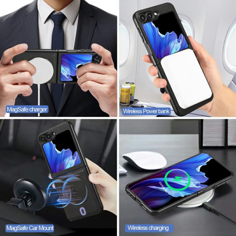 Kuori Samsung Galaxy Z Flip 7 Fe Magneettinen Ja Irrotettavalla Korttipidikkeellä Suojakuori