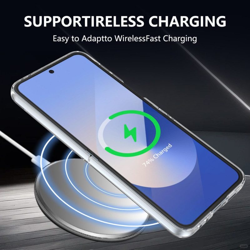 Kuori Samsung Galaxy Z Flip 7 Fe Magsafe-yhteensopiva Läpikuultava Näytönsuojalla