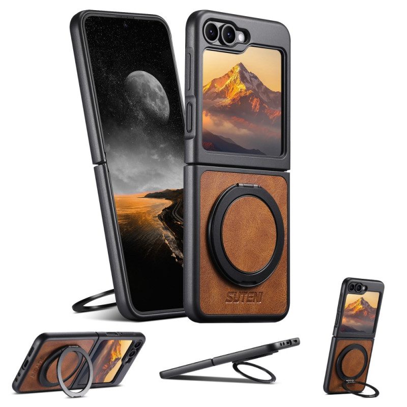 Kuori Samsung Galaxy Z Flip 7 Fe Magsafe-yhteensopiva Suteni-sormuspidikkeen Kanssa Suojakuori