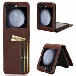 Kuori Samsung Galaxy Z Flip 7 Fe Nahkatyylinen Korttikotelo