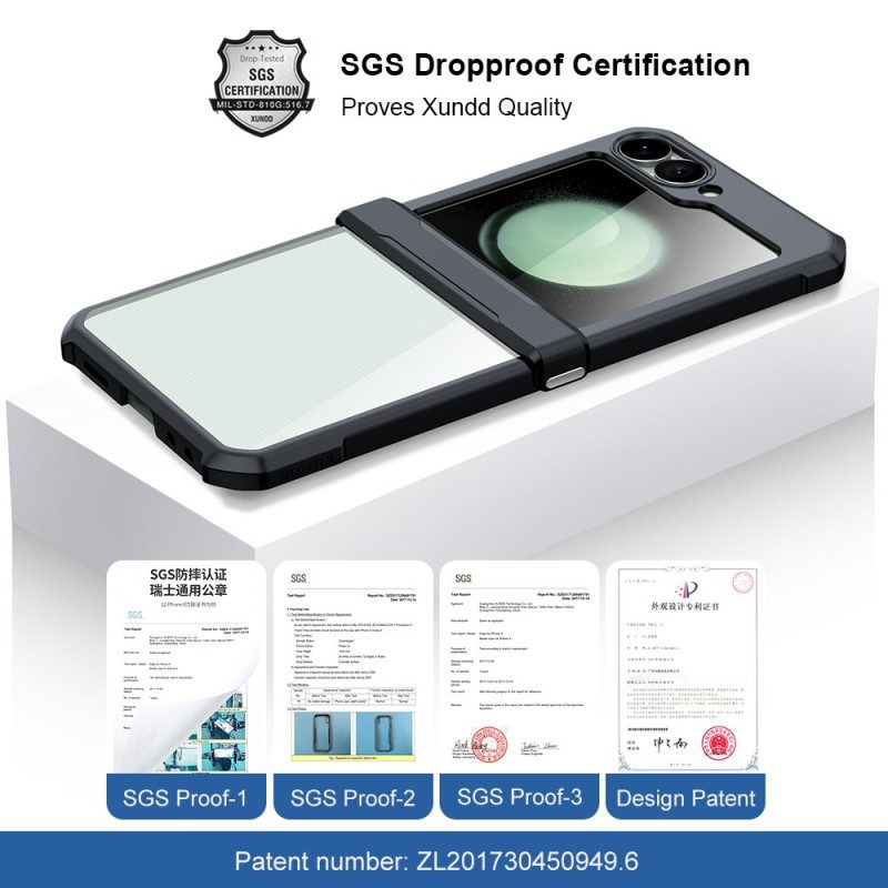 Kuori Samsung Galaxy Z Flip 7 Fe Pieni Näytönsuoja Takapaneeliin Xundd Suojakuori