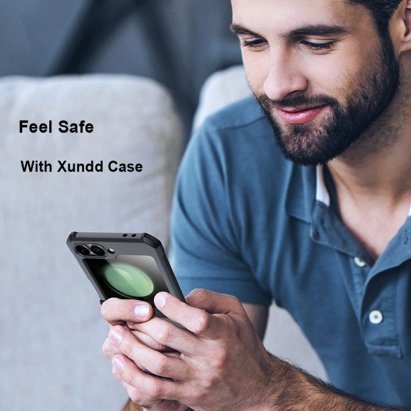 Kuori Samsung Galaxy Z Flip 7 Fe Pieni Näytönsuoja Takapaneeliin Xundd Suojakuori