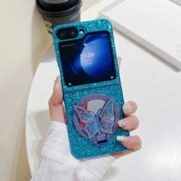 Kuori Samsung Galaxy Z Flip 7 Fe Strassilla Koristeltu Perhosjalusta