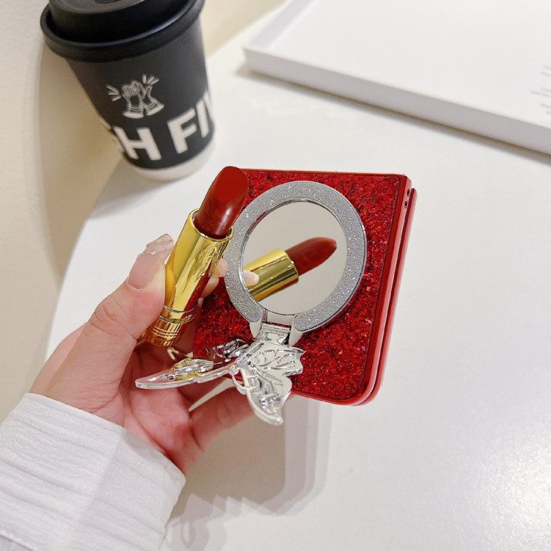 Kuori Samsung Galaxy Z Flip 7 Fe Strassilla Koristeltu Perhosjalusta