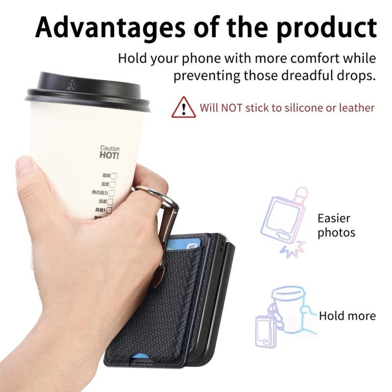 Kuori Samsung Galaxy Z Flip 7 Fe Taitettava Jalusta Ja Korttipidike