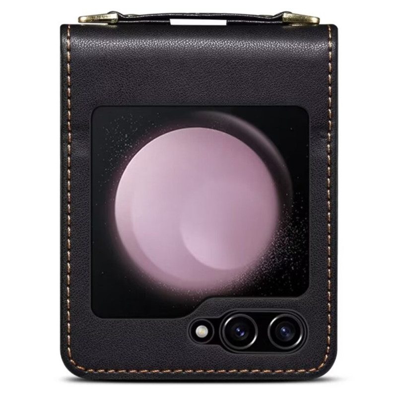 Kuori Samsung Galaxy Z Flip 7 Fe Tikattu Korttiteline Ja Olkahihna Suojakuori