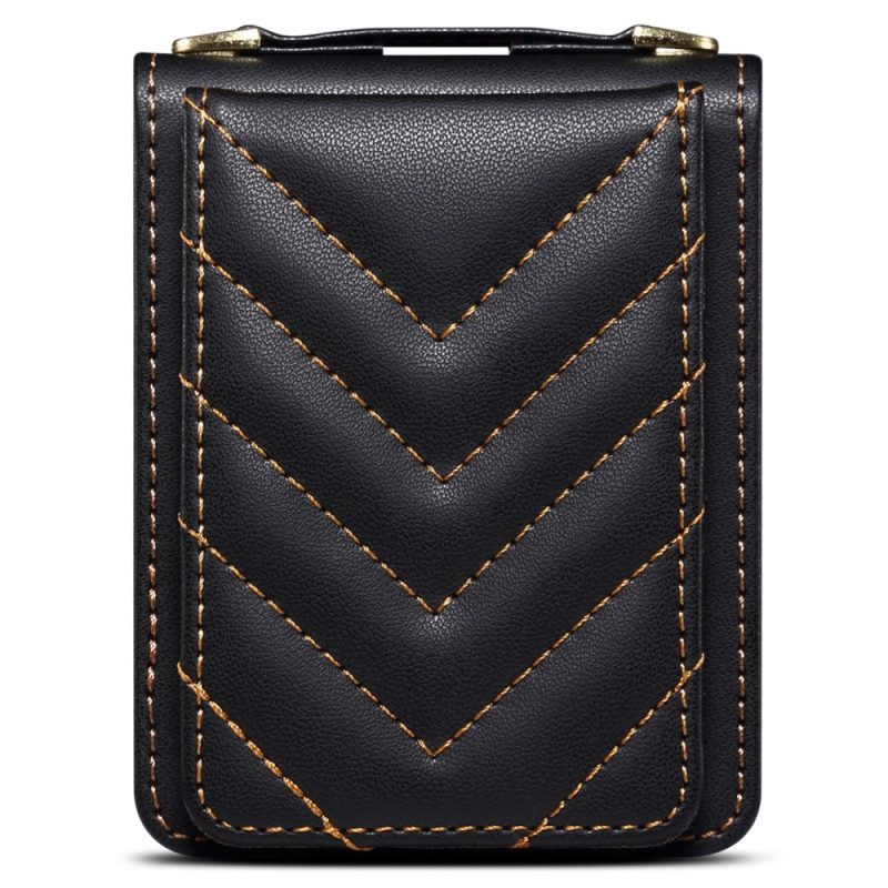 Kuori Samsung Galaxy Z Flip 7 Fe Tikattu Korttiteline Ja Olkahihna Suojakuori