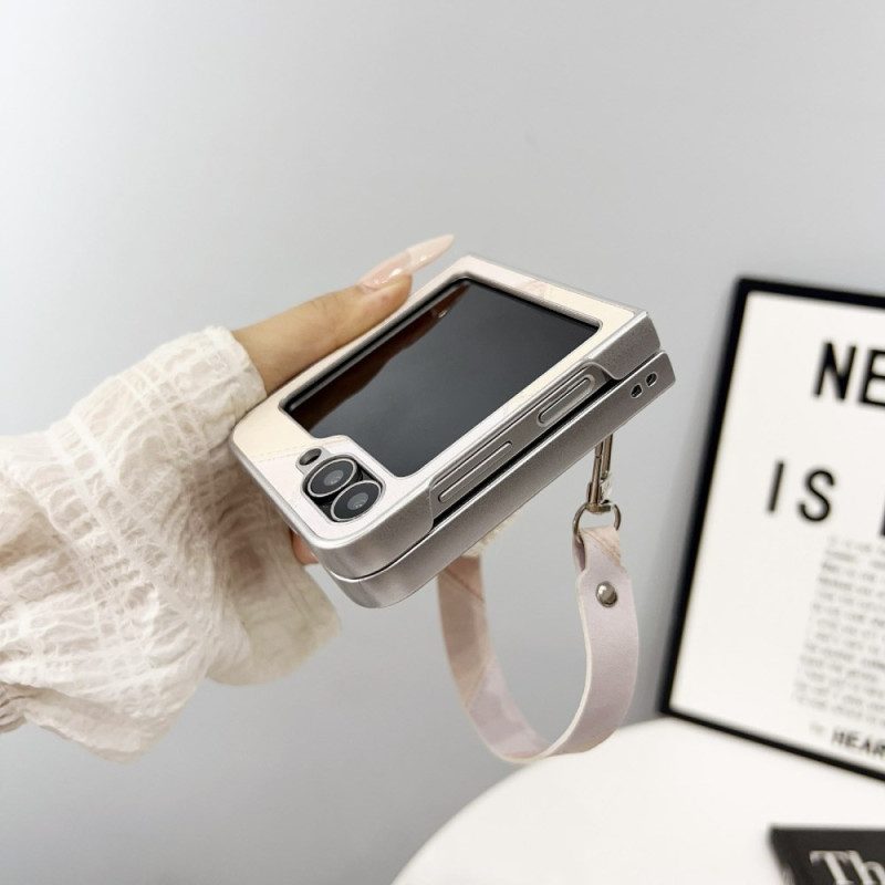 Kuori Samsung Galaxy Z Flip 7 Fe Timanttikuvio Hihnalla