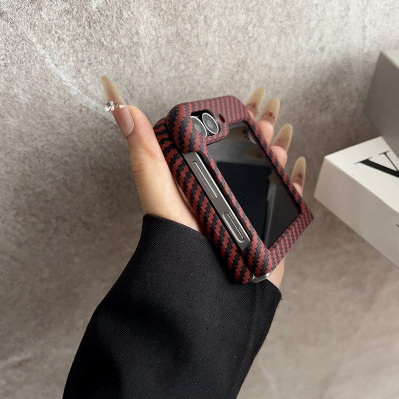 Puhelinkuoret Samsung Galaxy Z Flip 7 Fe Magneettinen Hiilikuitukuvio