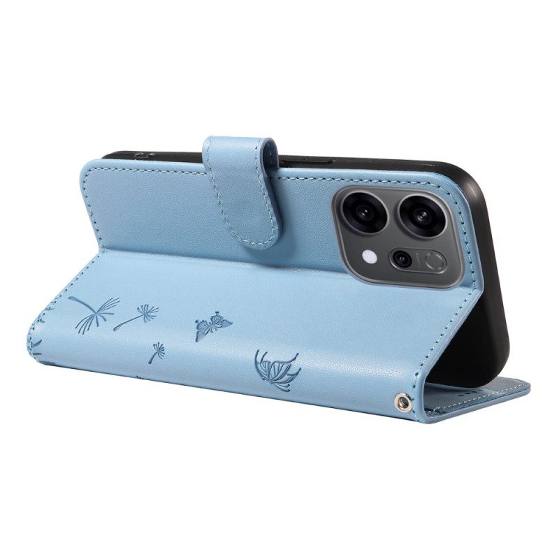 Kotelot Oppo Reno 14f 5g Voikukat Ja Kaulanauha Suojakuori