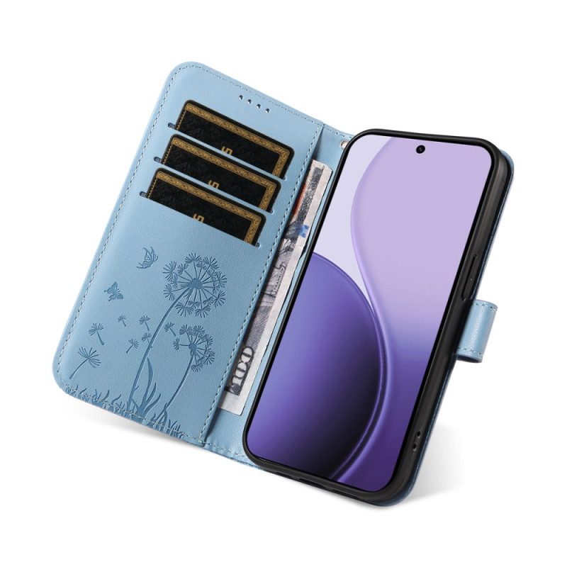 Kotelot Oppo Reno 14f 5g Voikukat Ja Kaulanauha Suojakuori