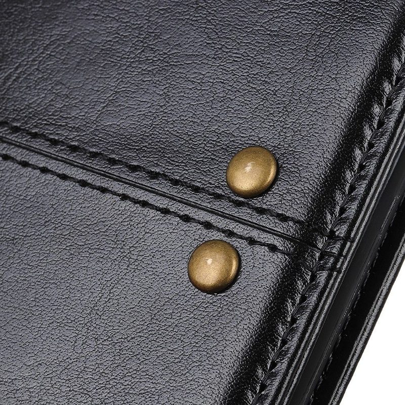 Flip Case Xiaomi Mi 10 / 10 Pro Hemming Nastallinen Nahkatyyli