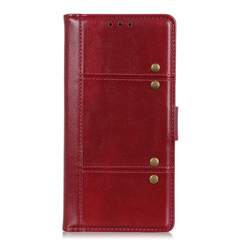 Flip Case Xiaomi Mi 10 / 10 Pro Hemming Nastallinen Nahkatyyli