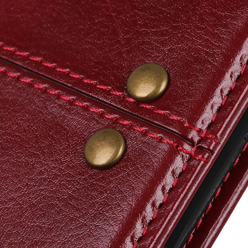 Flip Case Xiaomi Mi 10 / 10 Pro Hemming Nastallinen Nahkatyyli