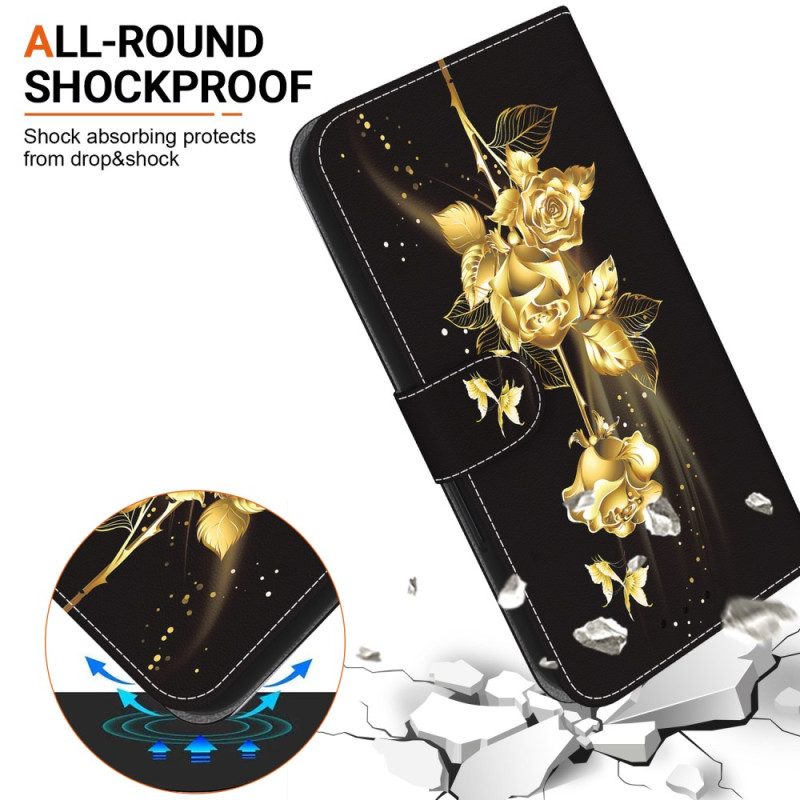 Kuoret Samsung Galaxy S24 5g Kultaiset Ruusut