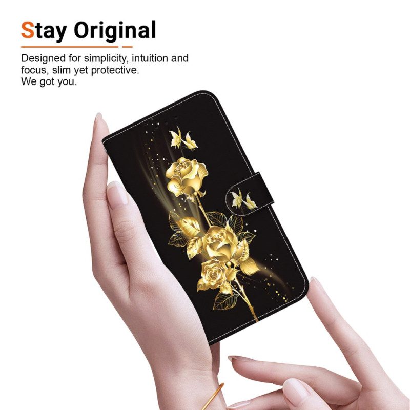 Kuoret Samsung Galaxy S24 5g Kultaiset Ruusut