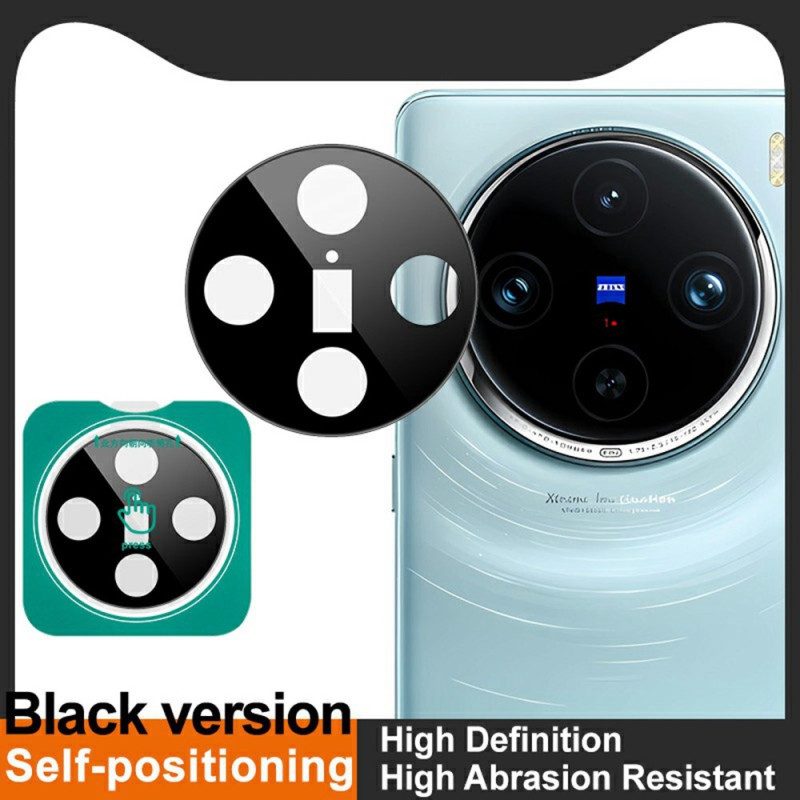 Karkaistusta Lasista Valmistettu Linssinsuoja Vivo X100 Prolle Itseasentuva Runko (musta Versio)