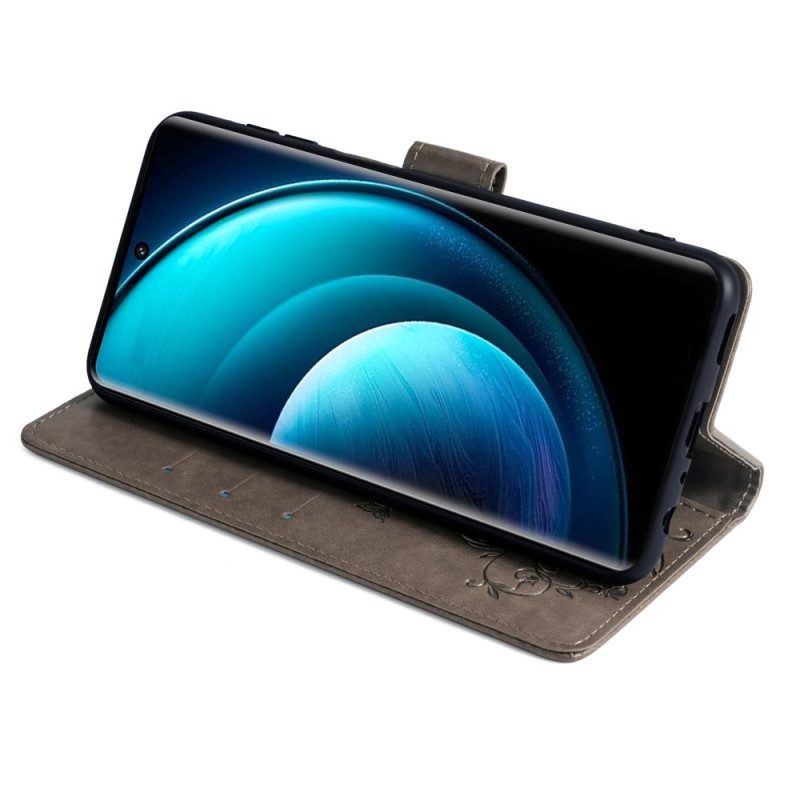 Kotelot Vivo X100 Pro Puhelinkuoret Kukkakuvioinen Hihna