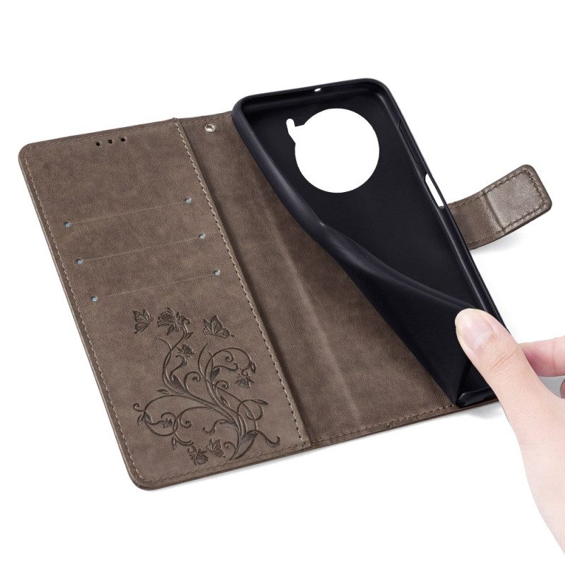 Kotelot Vivo X100 Pro Puhelinkuoret Kukkakuvioinen Hihna