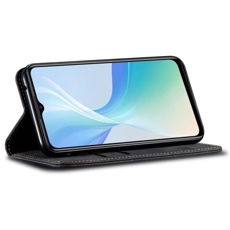 Nahkakotelo Vivo X100 Pro Farkkukuvioinen