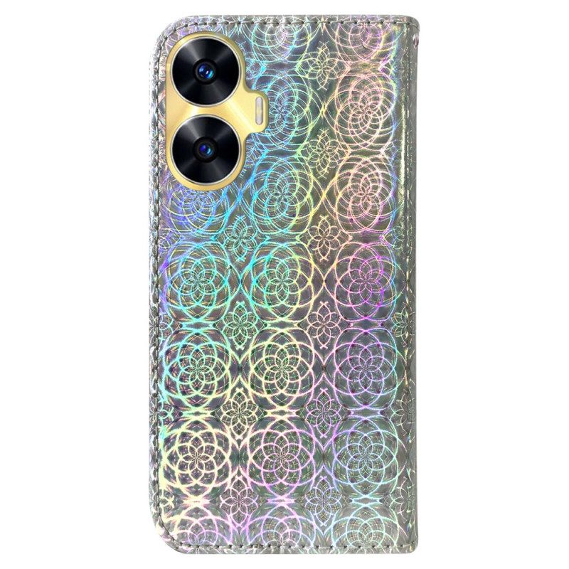 Kotelot Realme C55 Discotyylinen Hihnalompakko