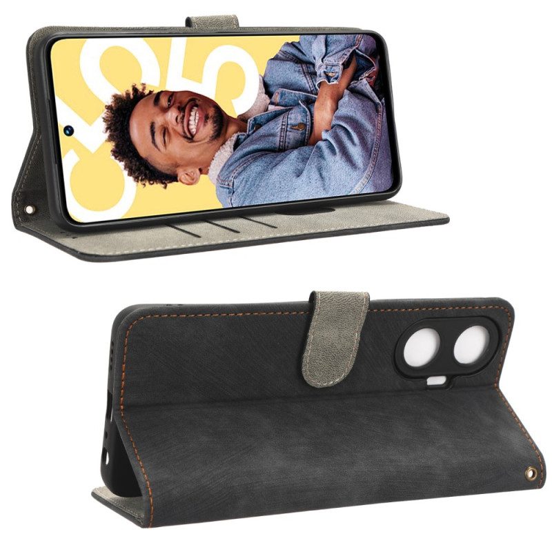 Kotelot Realme C55 Puhelinkuoret Rfid-suojattu Hihnalompakko