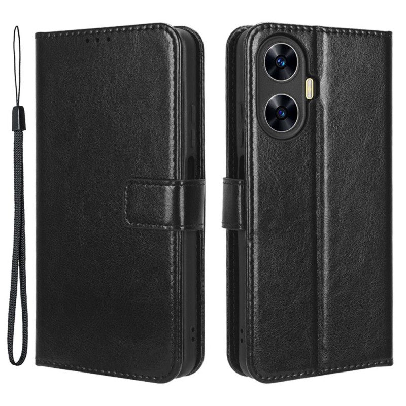 Kotelot Realme C55 Räikeä Keinonahkainen Ranneke