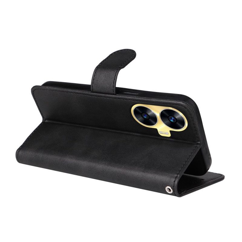 Kuoret Realme C55 Nahkainen Tekstuuriranneke