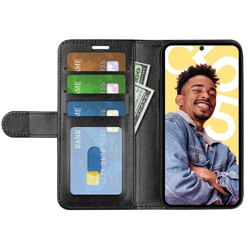 Kuoret Realme C55 Vintage-tekonahkainen Ranneke