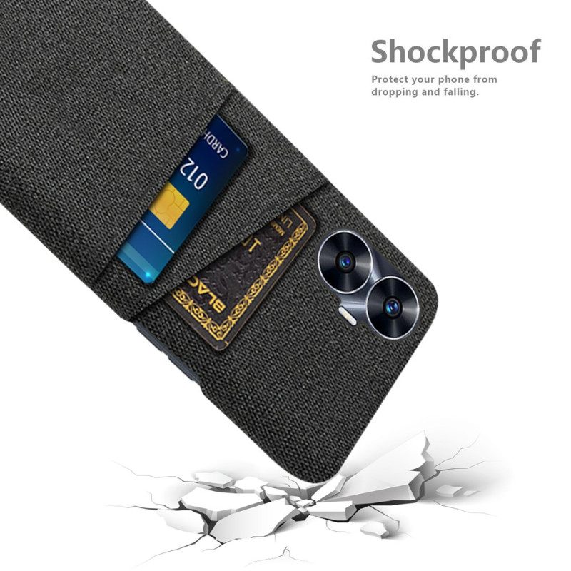 Kuori Realme C55 Kaksinkertainen Kangaskorttipidike