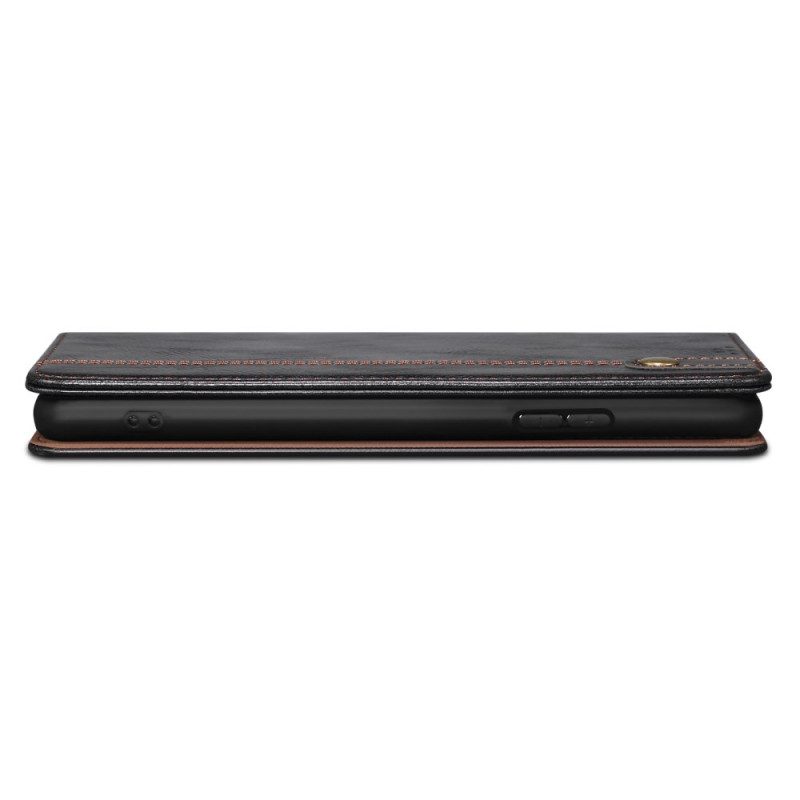 Nahkakotelo Realme C55 Puhelinkuoret Vahattu Keinonahka