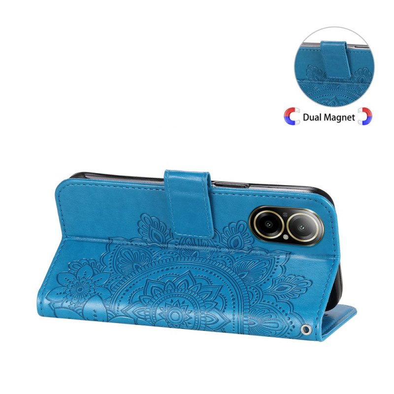 Kotelot Realme C67 Kukkakuvio Hihnalla