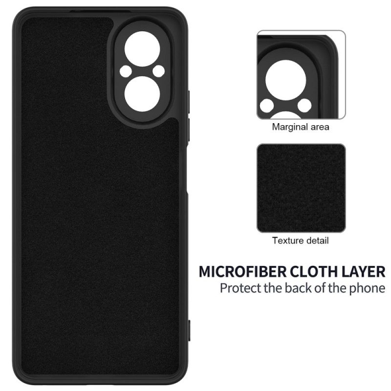 Kuori Realme C67 Nestemäistä Silikonia Hihnalla Suojakuori