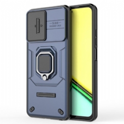 Kuori Realme C67 Sormuksen Pidike Ja Liukuva Linssinsuojus