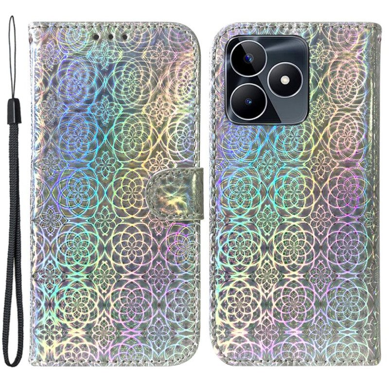 Kotelot Realme C53 Diskotyyli Nauhalla