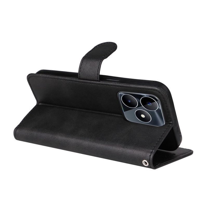 Kotelot Realme C53 Klassinen Kuvio Hihnalla Suojakuori